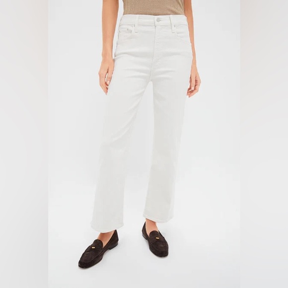 MOTHER Denim - MOTHER Cream Puffs Rambler Zip Ankle Jeans Size 26 NWT